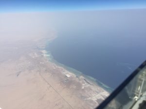 The Red Sea at Port Sudan starting to cross from Africa to Arabia on 13Jun2017 photo by Brian Lloyd